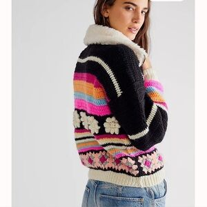 Tach Ornella Crochet Wool Sweater